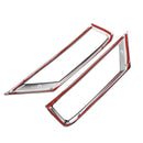 2Pcs ABS Chrome Car Fog Light Cover Trim Front For VW Tiguan mk2 2016 2017 2018