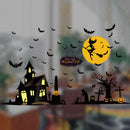Miico XL891 Cartoon Sticker Halloween Sticker Removable Wall Sticker Room Decoration - Witch