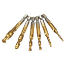 Drillpro DB-C5 HSS 6542 M3-M10 Combination Tap Metric Deburr Countersink Drill Bit
