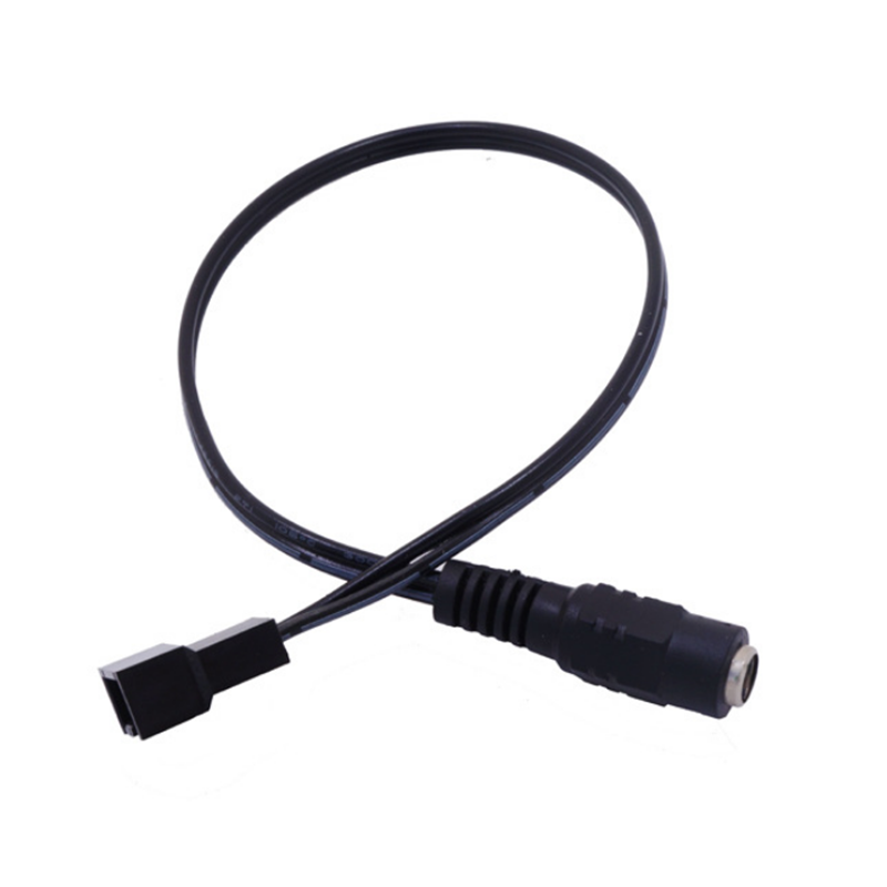 30cm DC5521 to 4Pin CPU Cooling Fan Power Cable Power Adapter Extension Lead Wire for Computer Heat Dissipation