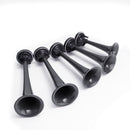 5pcs 178DB 12V Compressor Air Horn Kit Trumpets Black Dukes Car Truck