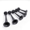 5pcs 178DB 12V Compressor Air Horn Kit Trumpets Black Dukes Car Truck