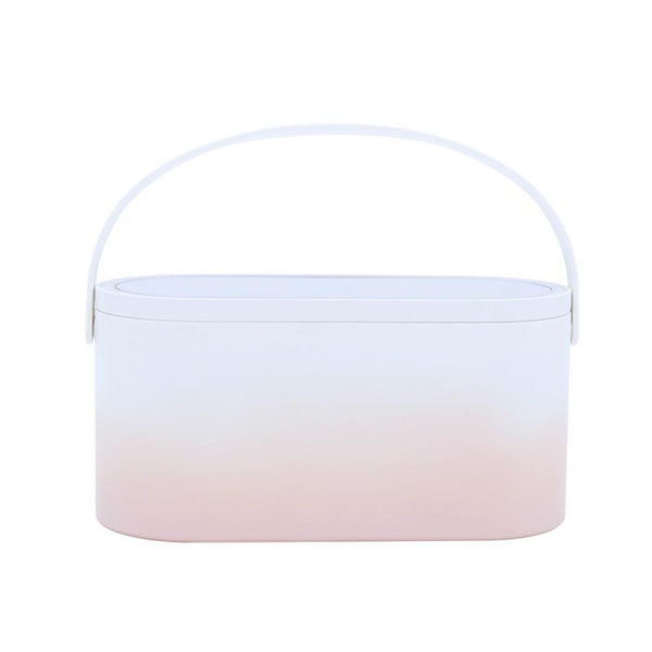 MUID  Cosmetic Bag Dressing Case Portable Travel Dresser Cosmetic Mirror Lamp Fixing Makeup Lipstick Skin Care Product Storage Box Basket