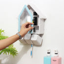 Toothbrush Holder Wall Mount Bathroom Suction Cup Set Toothpaste Kitchen Storage Rack