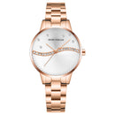 MINI FOCUS MF0263L Simple Deign Elegant Crystal Women Wrist Watch Stainless Steel Quartz Watch