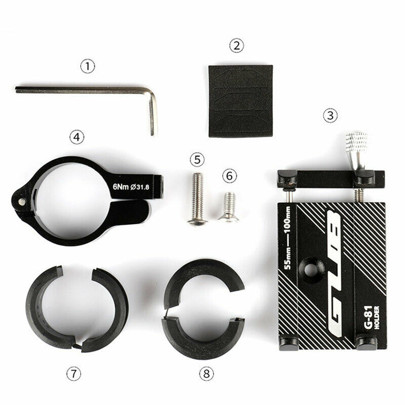 Aluminum Alloy Bicycle Holder Motorcycle Bike Handlebar Navigation Bracket For Cell Phone Mount
