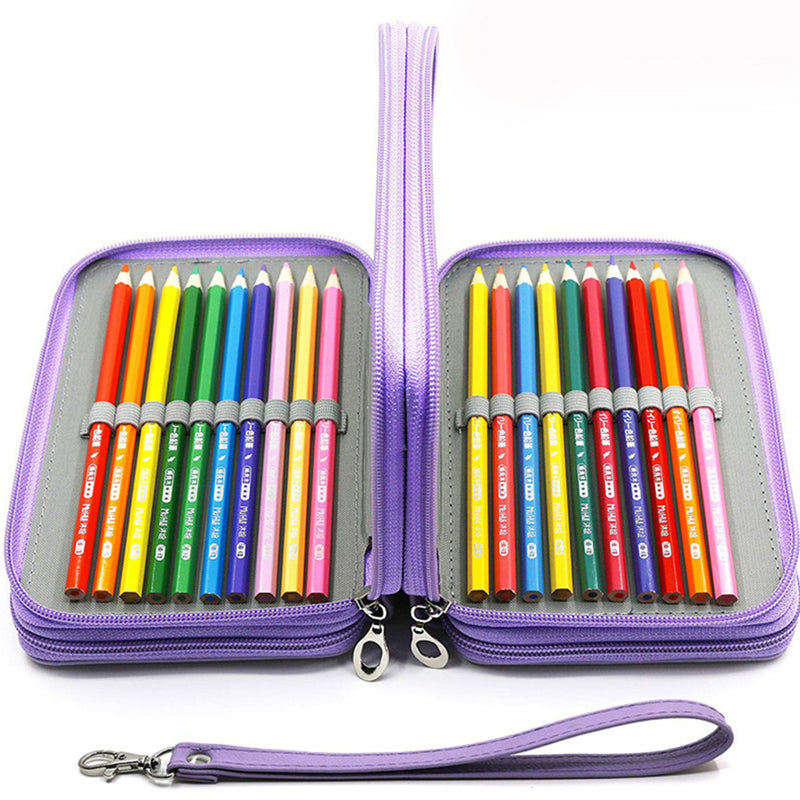 Kawaii School Pencil Case 72 Holes Penal Pencil Case for Girls Boys Pen Bag Large Cartridge Penalties Big Box Stationery Pouch