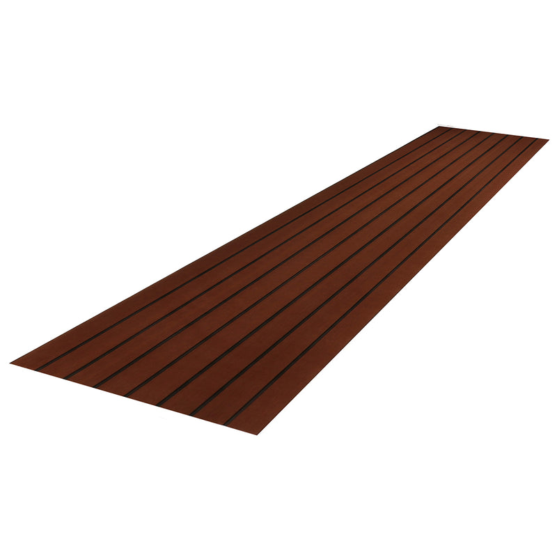 2400x450x6mm Brown EVA Foam Boat Flooring Mat Teak Decking Yacht Sheet 94x18 Inch Faux Teak