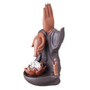 Hand Backflow Ceramic LED Incense Censer Burner Smoke Cones Holder