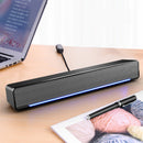 SADA V-196 Computer Speaker 3D Stereo Sound Deaktop USB 3.5mm Wired Control Soundbar