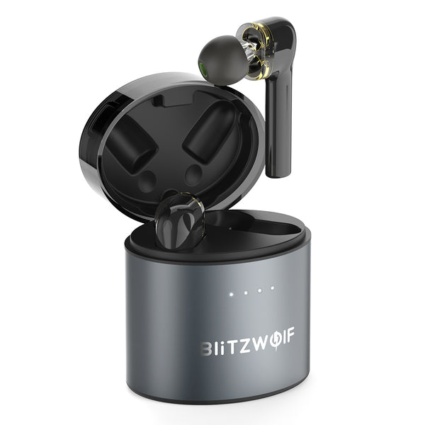 BlitzWolf BW-FYE8 TWS bluetooth 5.0 Earphone QCC3020 Graphene Dual Dynamic Driver Touch Control Hands-free Headphone