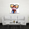 Miico Hand Painted Oil Paintings Animal Modern Art Happy Frog With Glasses On Canvas Wall Art For Home Decoration 20x20cm