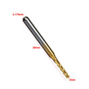 Drillpro DB-M11 10pcs 2.0mm 1/8 Inch Shank Carbide End Mill Engraving Bits for CNC PCB Rotary Burrs