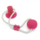 Multifunction Pet Molar Bite Dog Toys Rubber Chew Ball Puppy Suction Cup Dog Biting Toy Cleaning Teeth Safe Soft Elasticity
