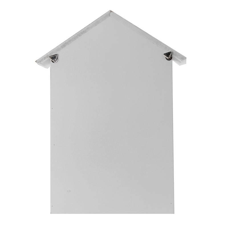 Wooden Storage Box Rack Cabinet Keys Security Case Shabby Chic Lighthouse Wall Mounted Holder