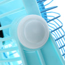 Rechargeable 7 inch Cooling Fan 5V Aluminum Leaf USB Fan Plastic Handy Small Desk Desktop Mini Fan