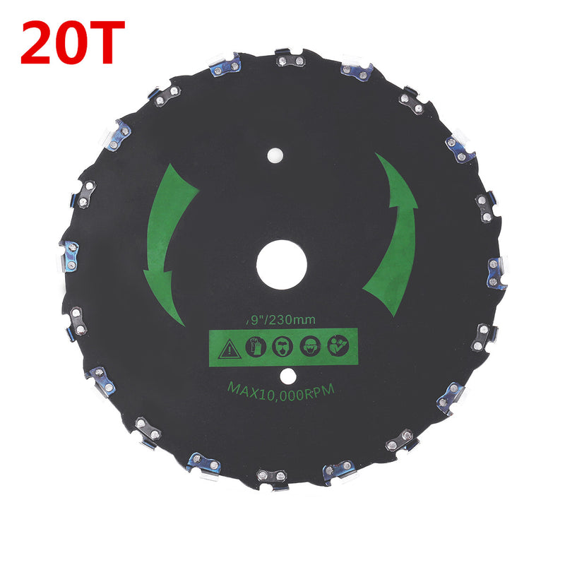 14/20 Teeth 230mm Lawn Mower Steel Blade Garden Tree Lawnmower Brush Cutter Blades