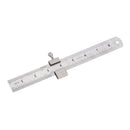 Drillpro 26mm Width 20/30cm Length Straight Ruler With Locking Stop Metric/Inch Woodworking Line Locator