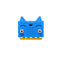 5pcs Blue Silicone Protective Enclosure Cover For Motherboard Type A Cat Model