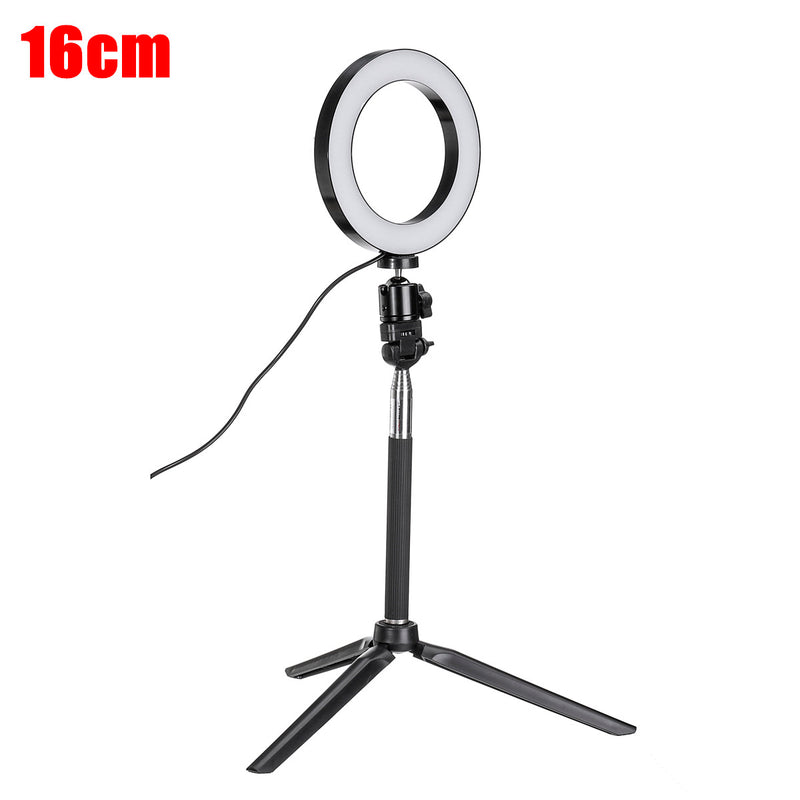 bluetooth Tripod Selfie Stick With LED Ring Fill Light with Stand Lighting Kit for Phone Camera