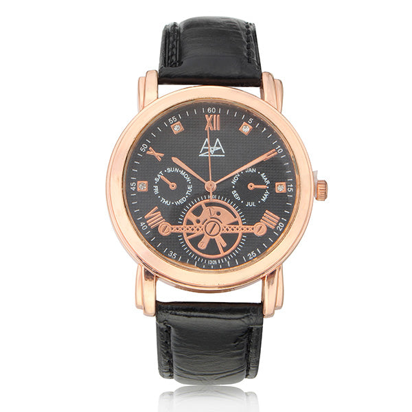 ZUIMEIER Fashionable Urban Men Gold Dial Analog Watch
