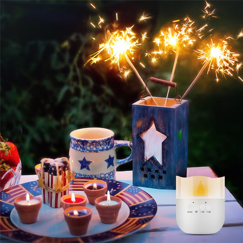 Mini bluetooth Speaker Wireless Portable Speakers with Candle Light Handsfree TF Card Speaker