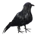 Raven Halloween Party Crow Bird Decorations Prop Stuffed Feather Blackbird Decor