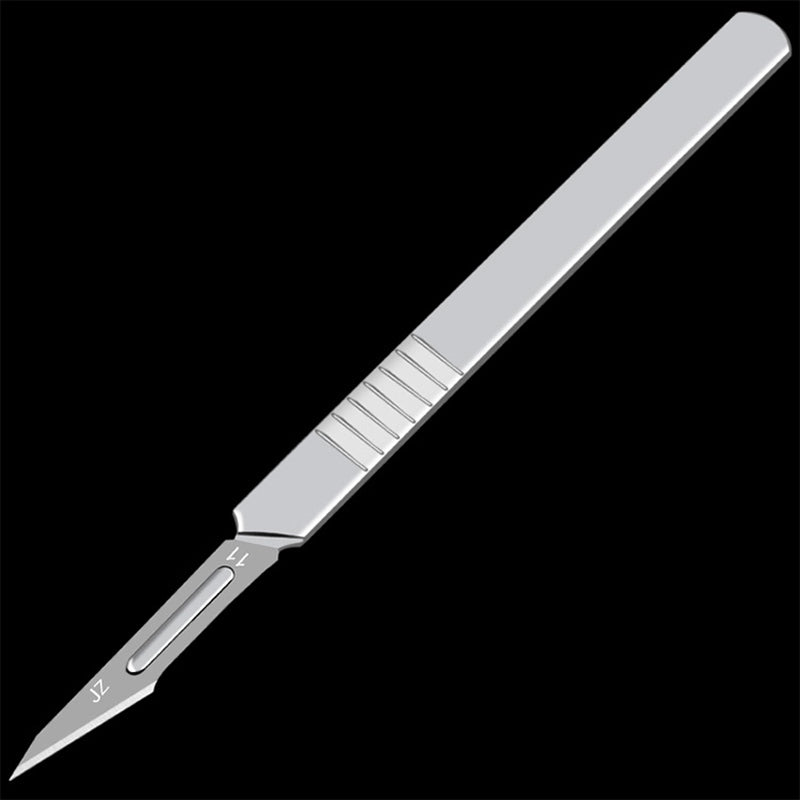 10Pcs Carving Surgical Blades DIY Cutting Tool PCB Repair Animal Surgical Tool with Handle