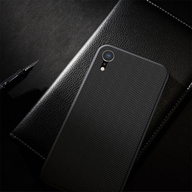 NILLKIN 3D Texture Shockproof Hard PC + Soft TPU Back Cover Protective Case for iPhone XR