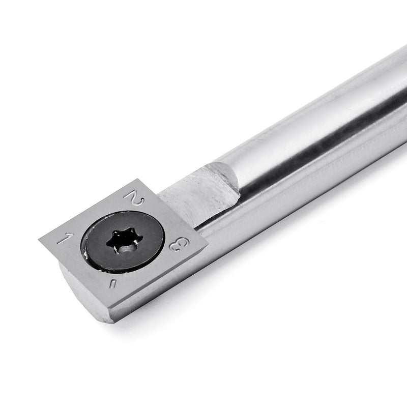 Wood Turning Carbide Tip Chisel with 15x15MM Radius Square Insert Cutter Tool