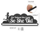 WR Hot Sale Runner's Medal Holder She Believes She Could File Holder Hang Up To 20~24 Medals