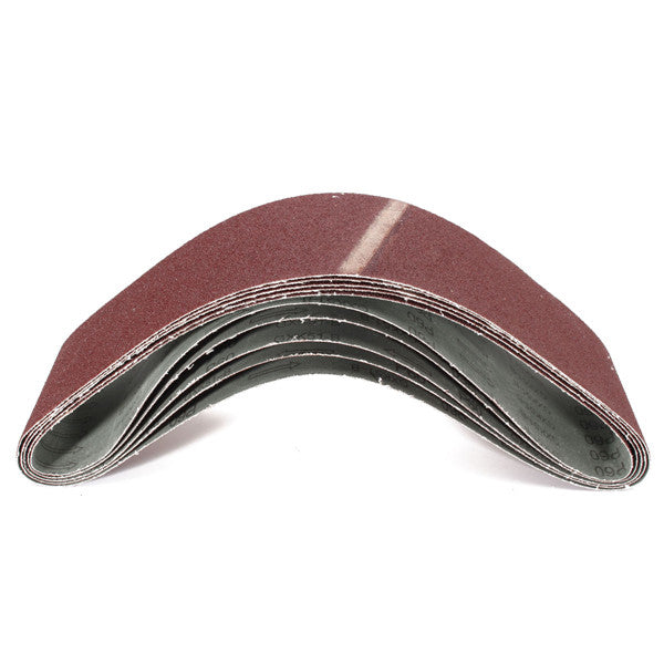 5pcs 60 Grit Sanding Belts 100x915mm Aluminum Oxide Abrasive Sanding Belts