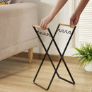 Folding Garbage Bag Holder Stand Door Trash Rack Kitchen Storage Towel Shelf