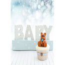 3x5FT Newborns Baby & Teddy Bear Photography Backdrop Studio Prop Background