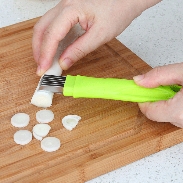 Honana VT-OS Stainless Steel Green Onion Slicer Shredder Cutter Vegetable Scallion Shred Cut Tool