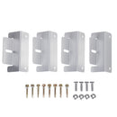 4Pcs Aluminum Alloy Solar Panel Mounting Z Shaped Brackets Set Fixing Kit Fit RVs Roof Yacht Decks