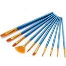 Zhuting 51001 10 Pcs Blue Rod Nylon Writing Brush