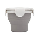 Jordan&Judy 1Pcs Folding Cup Silicone Lunch Box Meal Bowl Food Container Camping Picnic