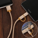 Bakeey 3A Micro USB Type C 2 In 1 Fast Charging Data Cable For HUAWEI XIAOMI VIVO Tablet