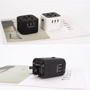 ZHUOLV LX-613 3xUSB 100V-240V AC Traveling USB Adapter Plug Universal Power Plug Multifunctional Change-over Plug