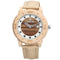 SKONE 3816 Fashion Men Wooden Watch Casual Leather Strap Sport Wrist Watch