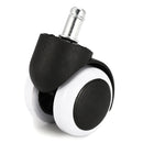 5Pcs 2 Inch Universal Office Home Chair Rubber Caster Wheels Floor Funiture Replacement