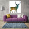 Miico Hand Painted Oil Paintings Simple Style-D Side Face Deer Wall Art For Home Decoration Paintings