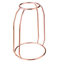 Glass Vase Flower Holder Plant Container Metal Line for Decorations
