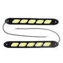 2Pcs 5W 12V Car LED Daytime Running Lights DRL Fog Lights COB 10 LED Singnal Waterproof Lamps