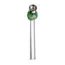 Modern Design 125MM Green Glass Skull Water Pipe Durable