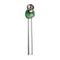 Modern Design 125MM Green Glass Skull Water Pipe Durable