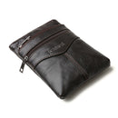 Fonmor Men Casual Genuine Leather Waist Packs Belt Bag Pouch Phone Waist Pack Male Small Crossbody Shoulder Bags High Quality
