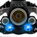 XANES 2408 1600LM Bicycle Headlamp 5 Switch Modes T6 + 2* XPE Yellow + 2* XPE Bluray Light