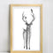 Miico Hand Painted Oil Paintings Simple Style Deer Family B Wall Art For Home Decoration Painting